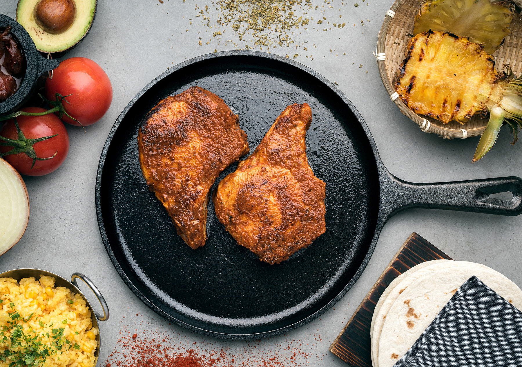 Pork Chops al Pastor with Chipotle Marinade Pork Recipes Pork Be