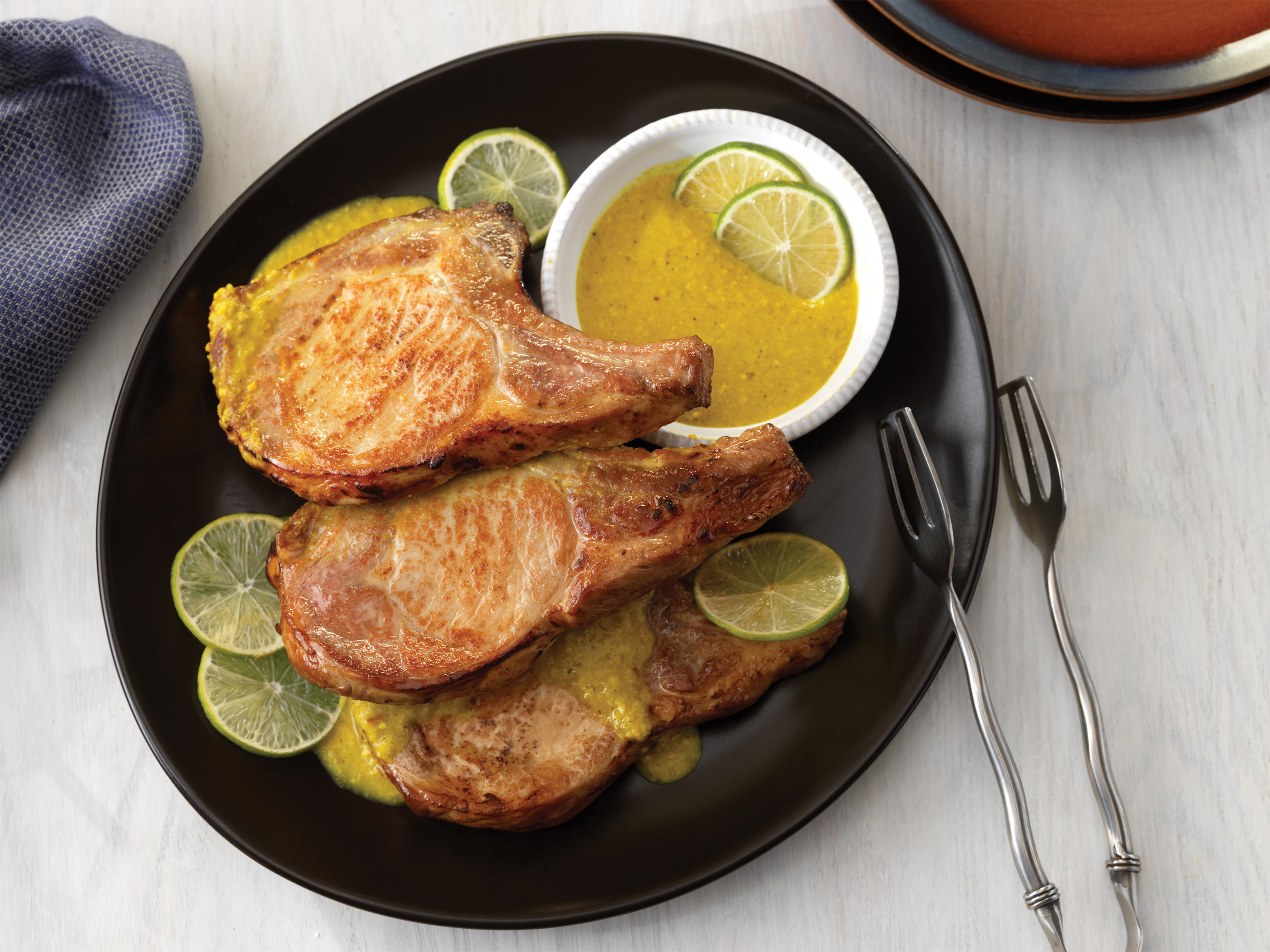 Pork Chops with Spicy Turmeric Sauce Pork Recipes Pork Be Inspired