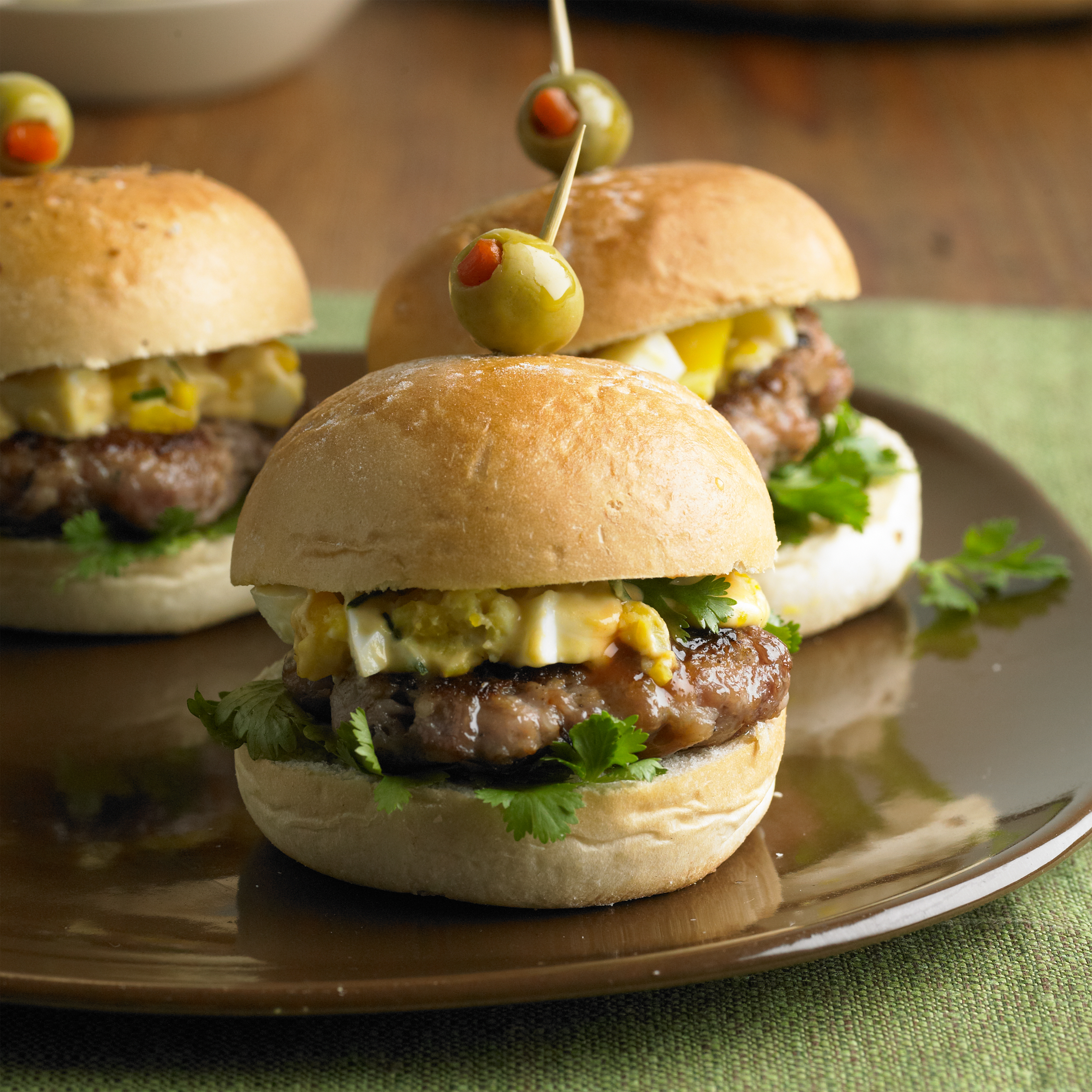 Sausage and Deviled Egg Salad Sliders Pork Recipes Pork Be Inspired